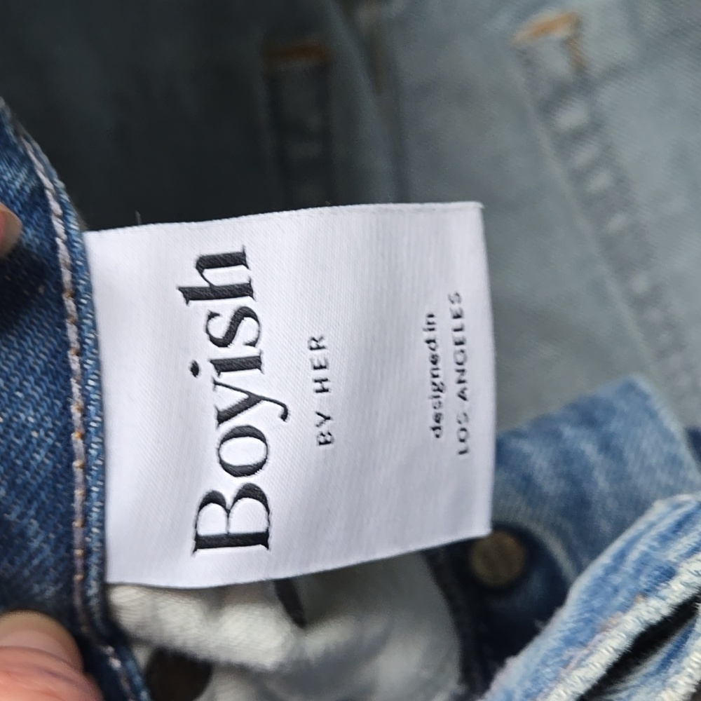 NWOT BOYISH Cropped Distressed Jeans size 26 - Picture 4 of 12